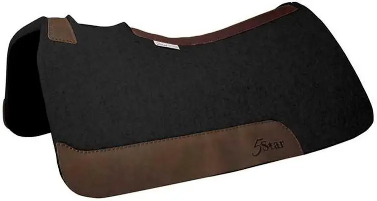 5 Star Western Contoured Black Full Skirt Pad-32" X 32" 1