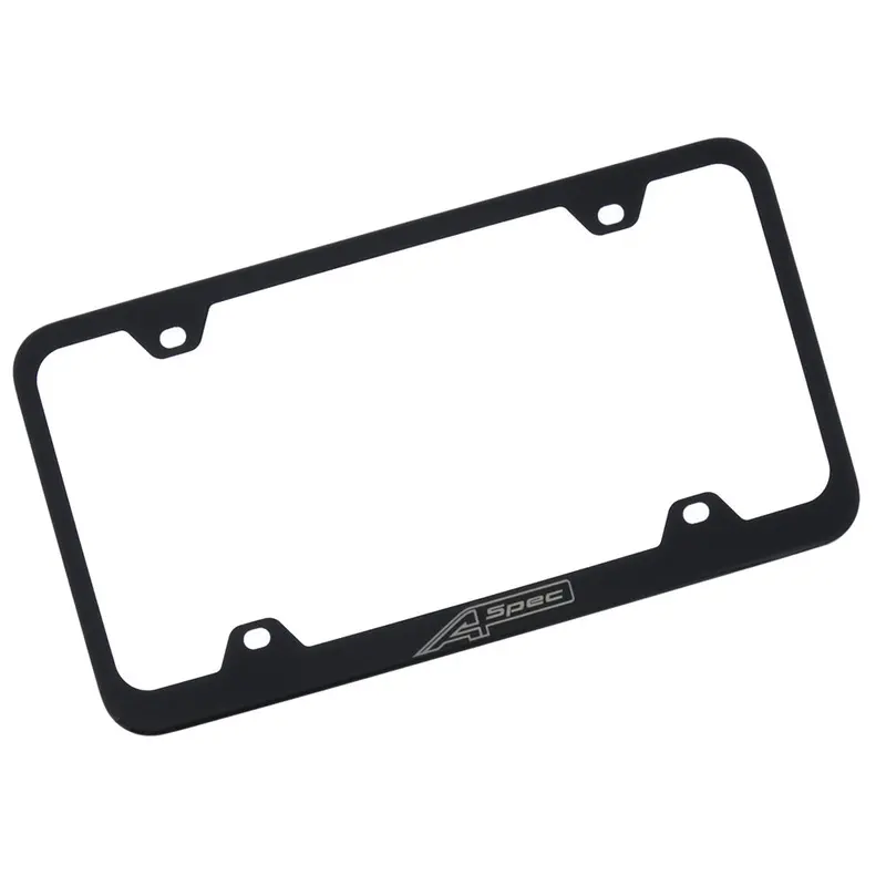 Acura A-Spec Wide Body License Plate Frame (Black) 1