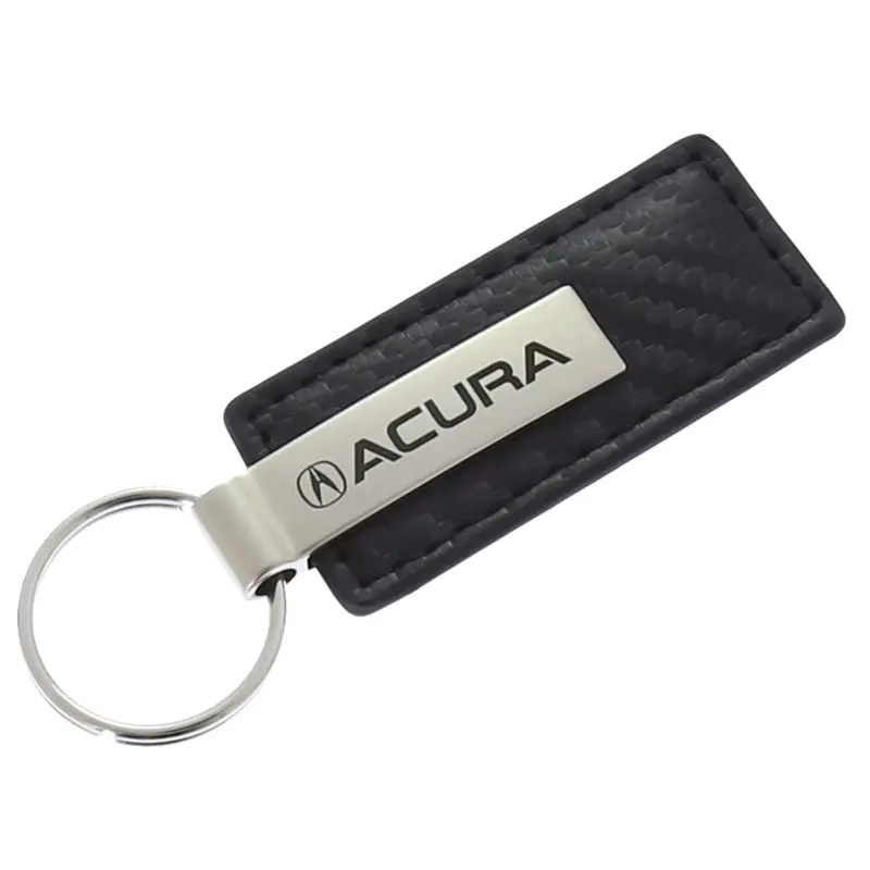 Acura Carbon Fiber Leather Keychain 1