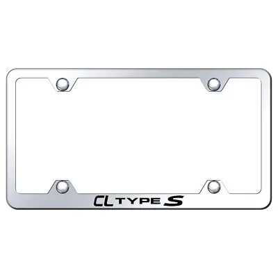Acura Cl Type S Laser Etched Logo Wide Body License Plate Frame (Chrome) 1