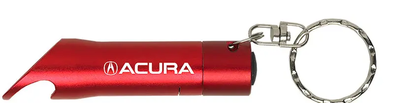 Acura Flashlight Bottle Opener Keychain (Red) 1