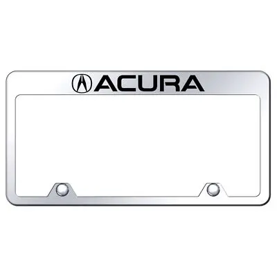 Acura Laser Etched Logo Stainless Steel Truck License Plate Frame (Chrome) 1