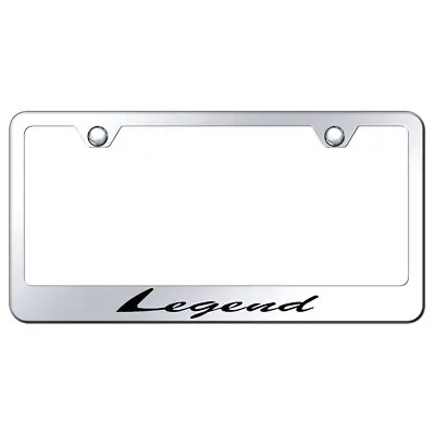 Acura Legend Laser Etched Script Stainless Steel License Plate Frame (Chrome) 1