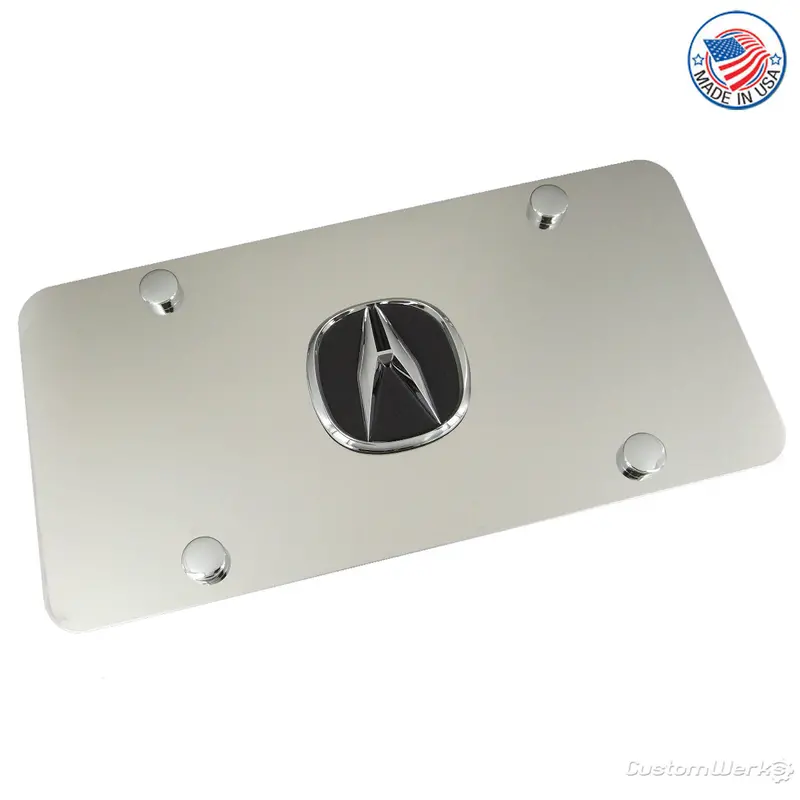 Acura Logo License Plate (Chrome) 1
