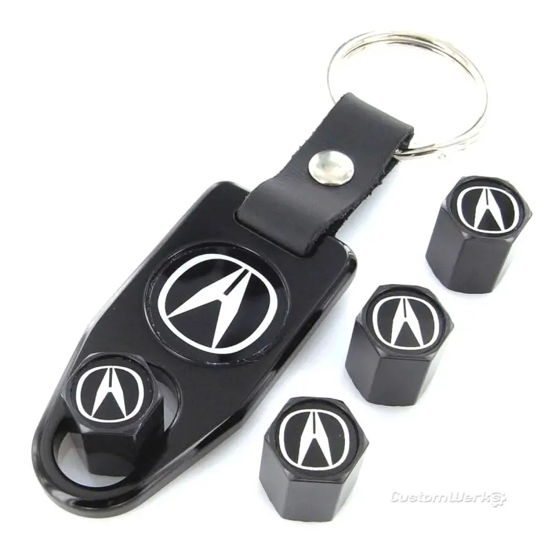Acura Logo Tire Valve Caps Wrench Gift Set 2