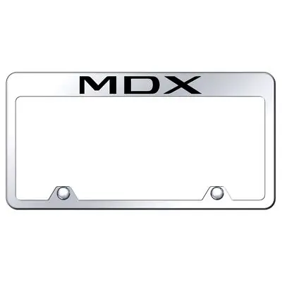 Acura Mdx Laser Etched Logo Stainless Steel Truck License Plate Frame (Chrome) 1