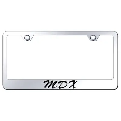 Acura Mdx Laser Etched Script Stainless Steel License Plate Frame (Chrome) 1