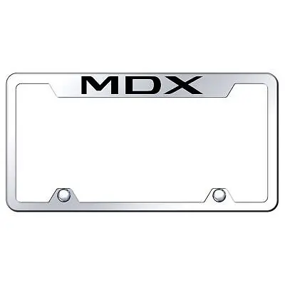 Acura Mdx Logo Stainless Steel Truck Cut-Out License Plate Frame (Chrome) 1