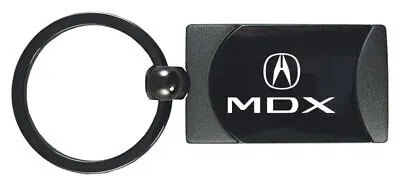 Acura Mdx Two-Tone Rectangular Key Chain (Gun Metal) 1