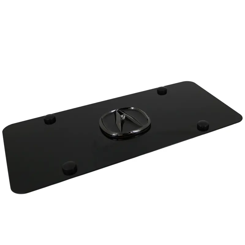 Acura Pearl Logo License Plate (Black) 2