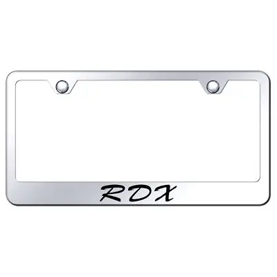 Acura Rdx Laser Etched Script Stainless Steel License Plate Frame (Chrome) 1