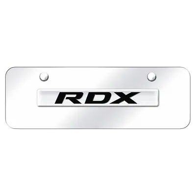 Acura Rdx Name Mini License Plate (Chrome On Mirrored) 1