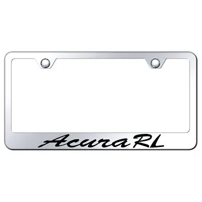 Acura Rl Laser Etched Script Stainless Steel License Plate Frame (Chrome) 1
