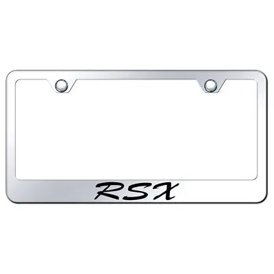 Acura Rsx Laser Etched Script Stainless Steel License Plate Frame (Chrome) 1