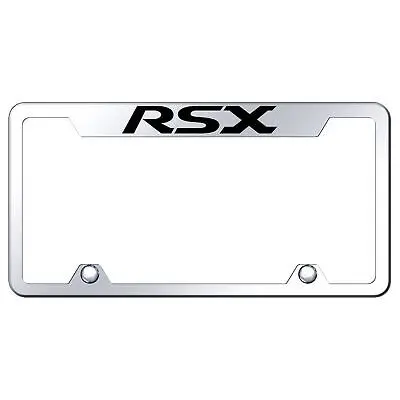 Acura Rsx Logo Stainless Steel Truck Cut-Out License Plate Frame (Chrome) 1