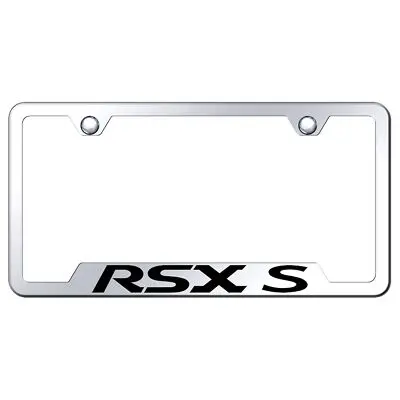 Acura Rsx-S Laser Etched Logo Cut-Out License Plate Frame (Chrome) 1