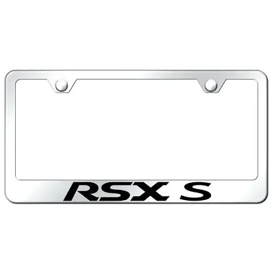 Acura Rsx-S Laser Etched Logo Stainless Steel License Plate Frame (Chrome) 1