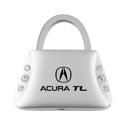 Acura Tl Jeweled Purse Shape Key Ring (Silver) 1
