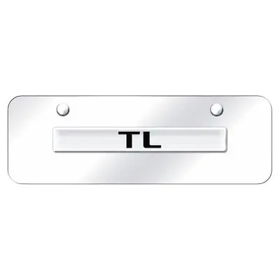 Acura Tl Name Mini License Plate (Chrome On Mirrored) 1