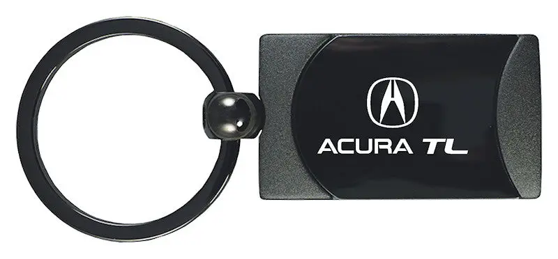 Acura Tl Two-Tone Rectangular Key Chain (Gun Metal) 1