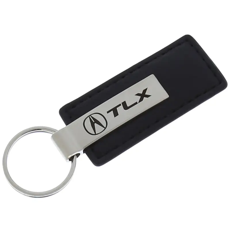 Acura Tlx Carbon Fiber Leather Keychain (Black) 1