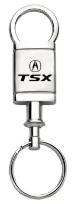 Acura Tsx Satin Chrome Valet Key Chain (Silver) 1