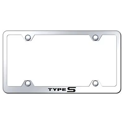 Acura Type-S Laser Etched Logo Wide Body License Plate Frame (Chrome) 1