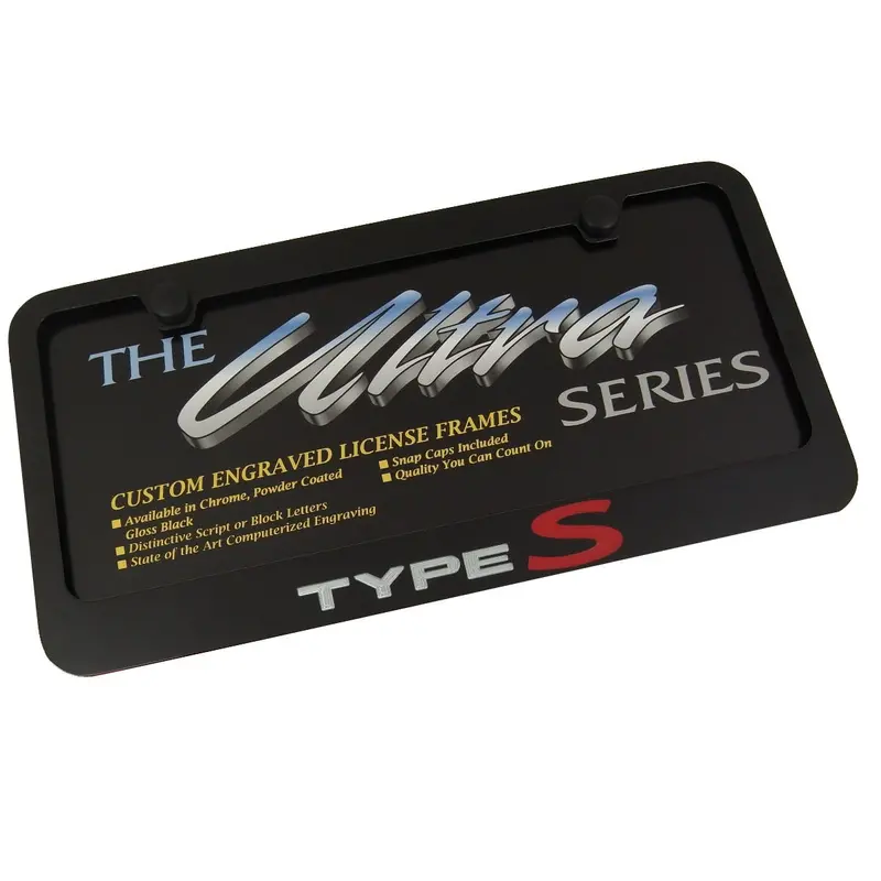 Acura Types License Plate Frame (Black) 1