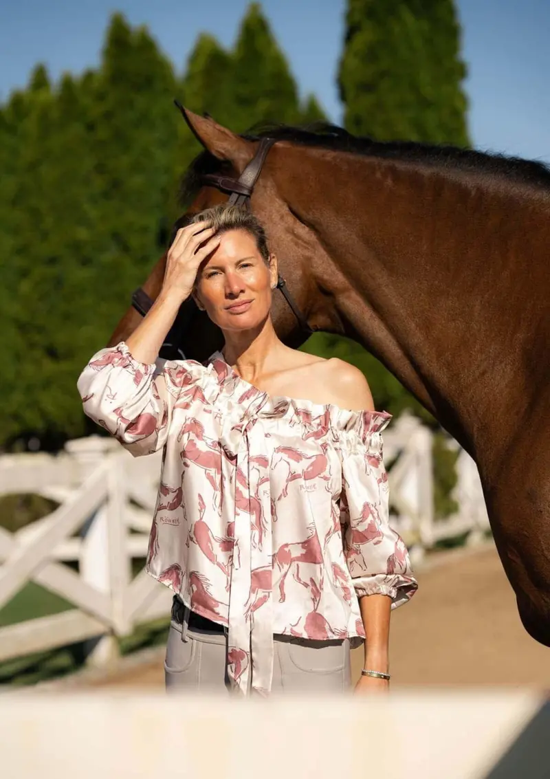 Adele Blouse | Volt Print | Terracotta Rust 3
