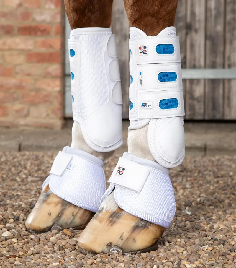 Air Cooled Original Eventing Boots White Front 1