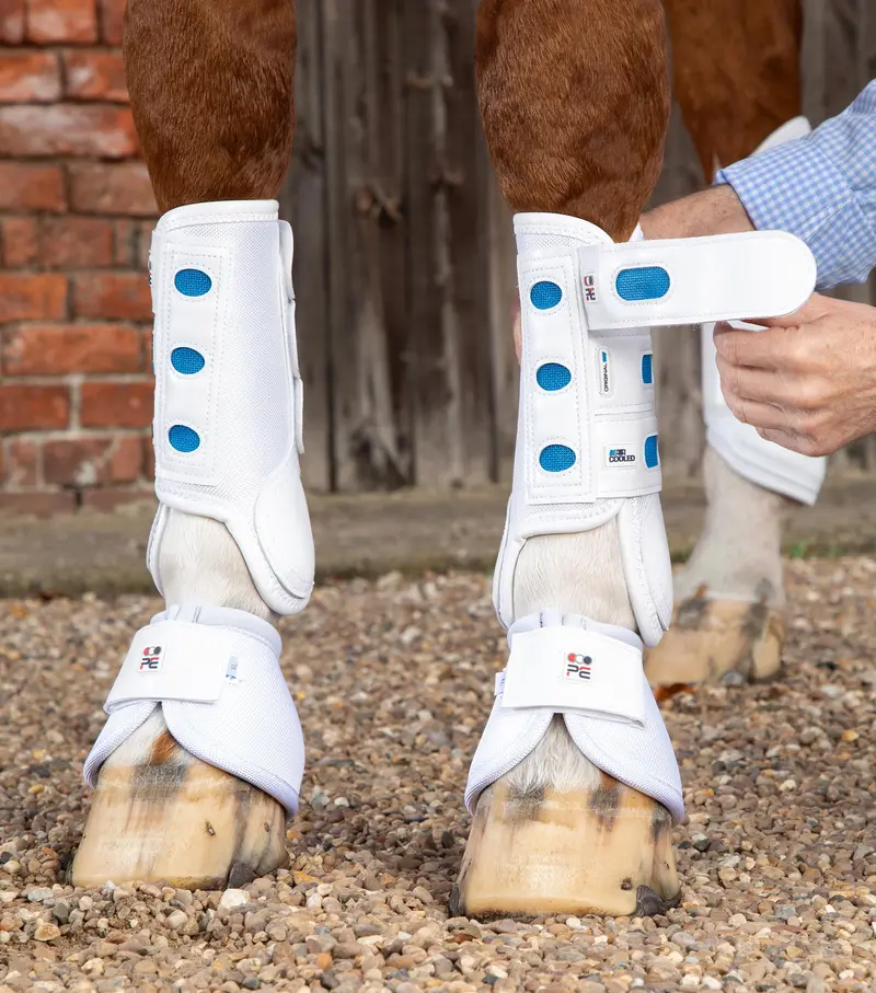 Air Cooled Original Eventing Boots White Front 3