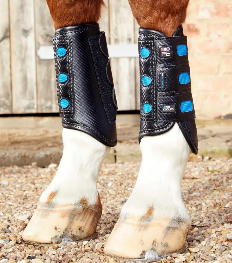 Air Cooled Super Lite Carbon Tech Eventing/Racing Boots Black Front 1