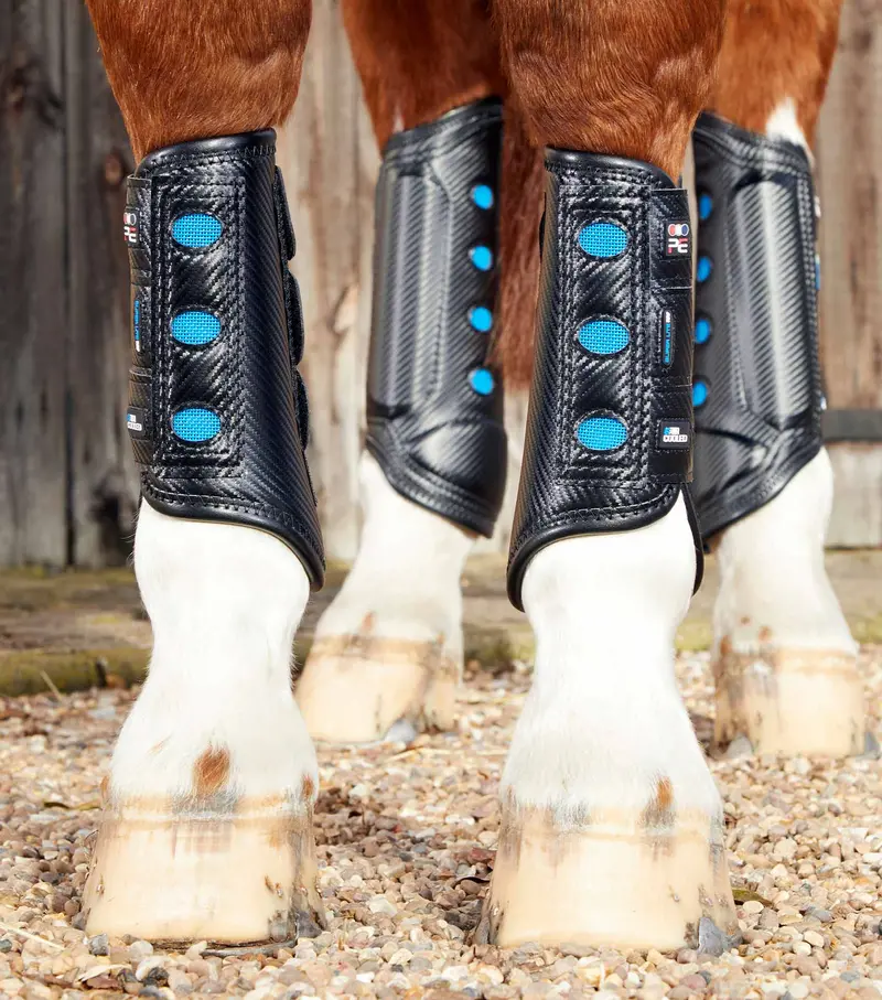 Air Cooled Super Lite Carbon Tech Eventing/Racing Boots Black Front 2