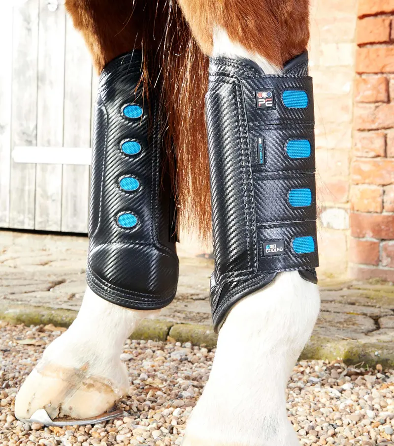 Air Cooled Super Lite Carbon Tech Eventing/Racing Boots Black Hind 1