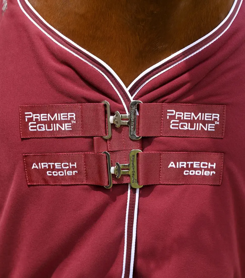 Airtech Horse Cooler Rug Burgundy 2