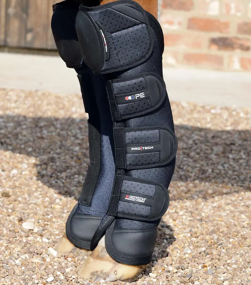 Airtechnology Knee Pro-Tech Horse Travel Boots Navy 1
