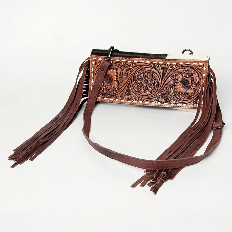American Darling Hair On Genuine Western Leather Bag Wallet 1