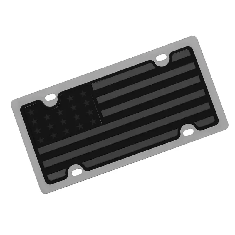 American Flag License Plate (Black) 1