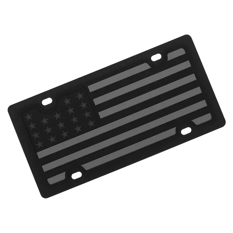 American Flag License Plate (Carbon Black) 1