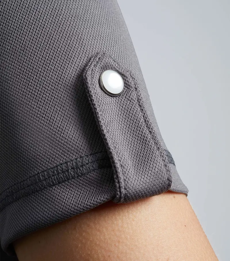 Amia Ladies Technical Short Sleeve Riding Top Anthracite Grey 5