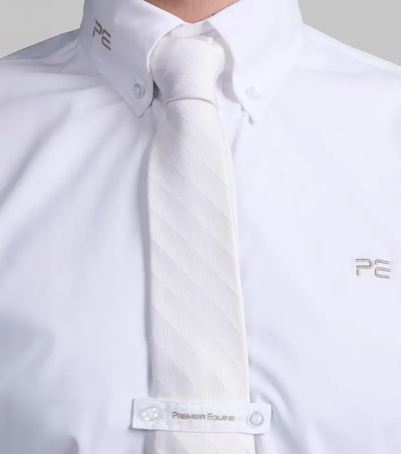 Andate Men's Long Sleeve Show Shirt White 4
