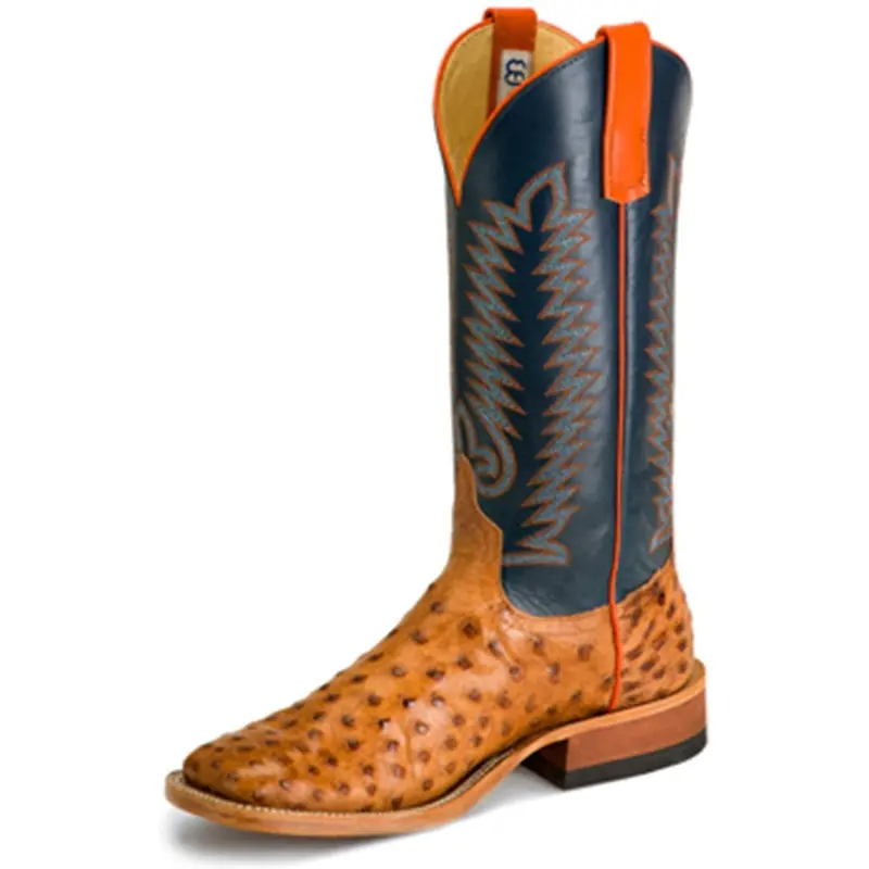 Anderson Bean Brandy Bruciato Full Quill Ostrich Boot 1