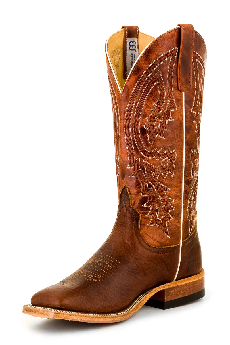Anderson Bean Men's Mike Tyson Bison Rust Lava Western Boot 1