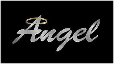 Angel Lazer-Tag Acrylic License Plate (Black) 1