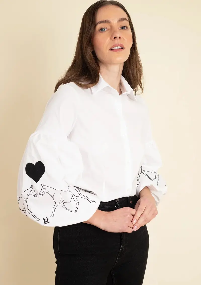 Annie Shirt Embroidered | Love 1