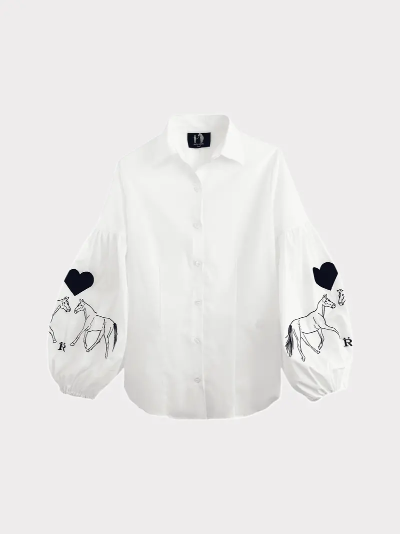 Annie Shirt Embroidered | Love 5