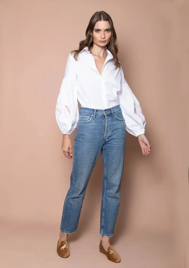 Annie Shirt Embroidered | Love 7
