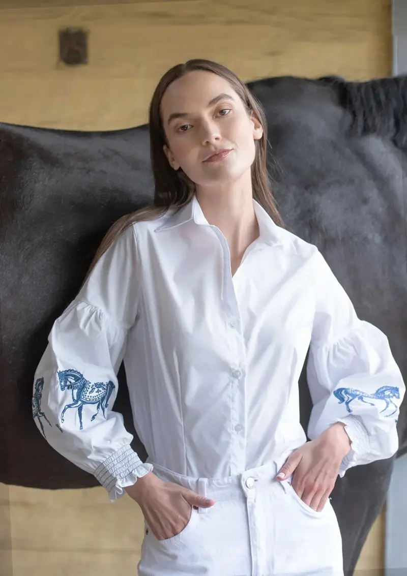 Annie Shirt Embroidered | White 1