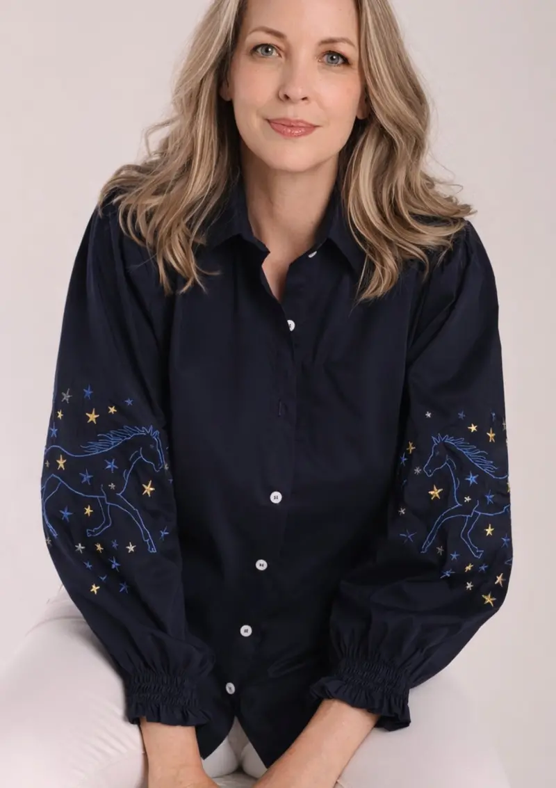 Annie Shirt | Stars Limited Edition | Navy 3