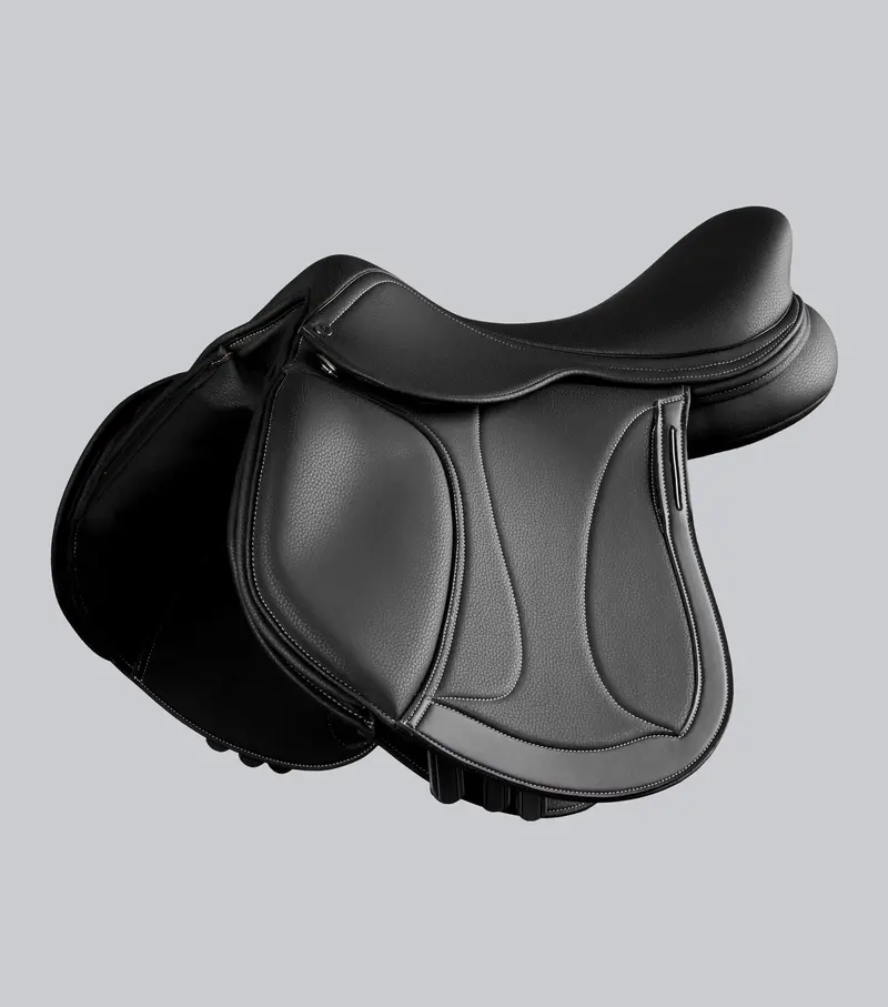 Antibes Synthetic Jump Saddle Black 1
